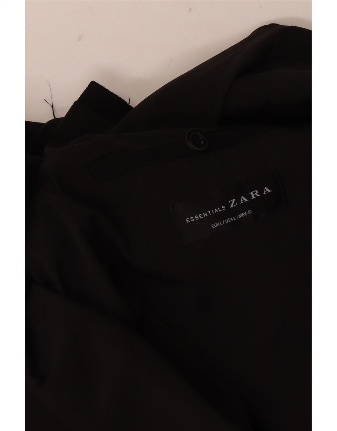 Zara Ανδρικό σακάκι blazer 2 κουμπιών UK 40 μεγάλο μαύρο
