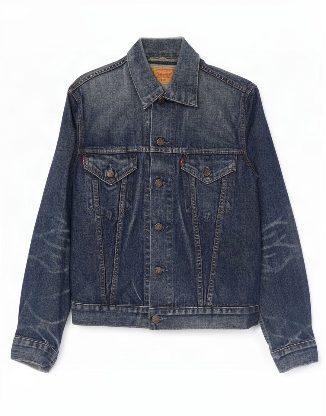 Ανδρικό τζιν μπουφάν Levi's UK 36 Small Navy Blue Cotton