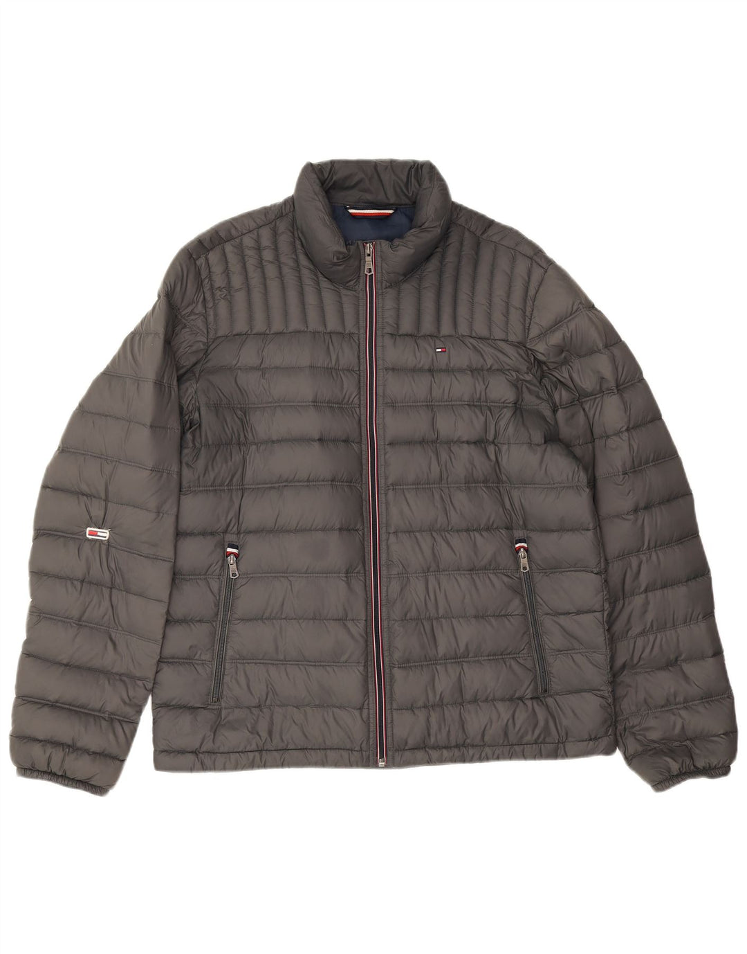 Tommy Hilfiger Ανδρικό μπουφάν με επένδυση UK 38 Medium Grey Nylon