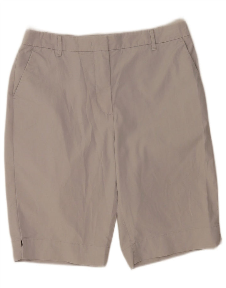 Marks & Spencer Γυναικείο σορτς Chino UK 12 Medium W30 Γκρι βαμβακερό