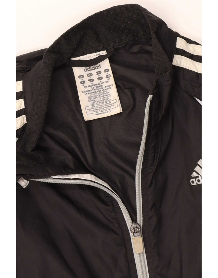 Γυναικεία αθλητική φόρμα Adidas Top Jacket UK 10 Small Black Nylon