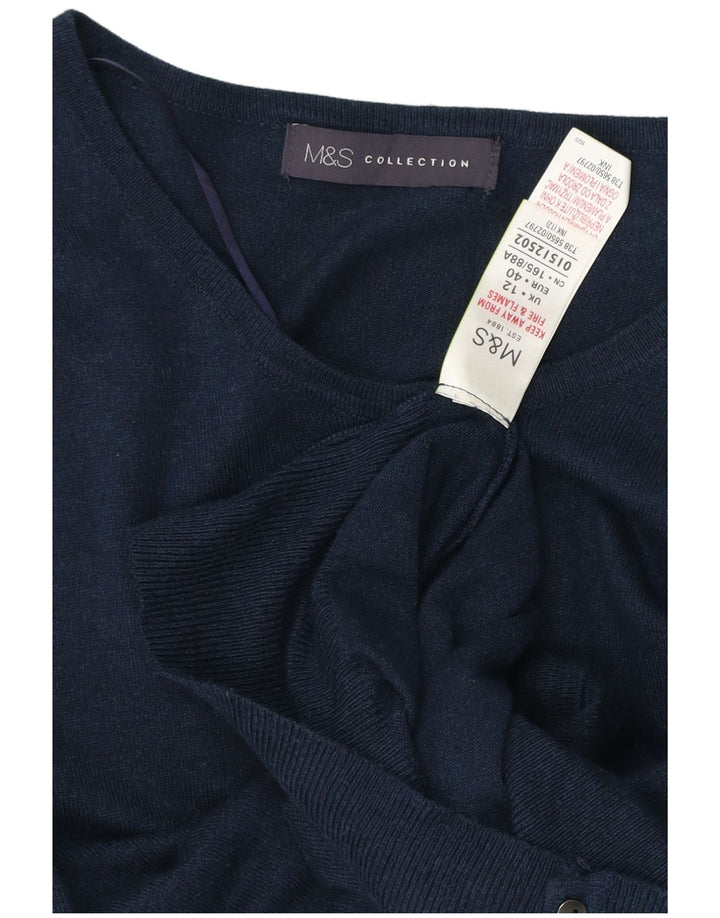 Γυναικεία ζακέτα Marks & Spencer UK 12 Medium Navy Blue Viscose