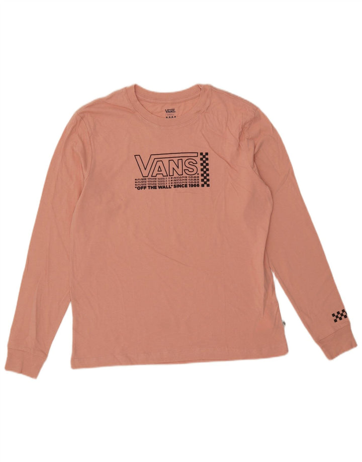 Vans Ανδρικό γραφικό τοπ μακρυμάνικο μικρό ροζ βαμβακερό