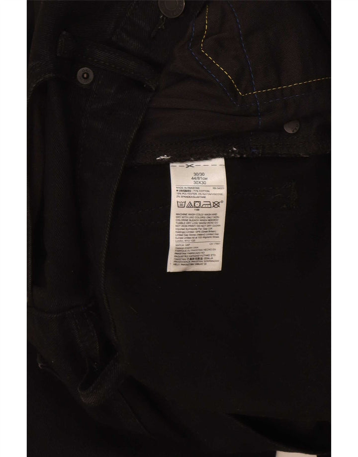 Ανδρικό τζιν Gap Slim W30 L30 μαύρο βαμβακερό