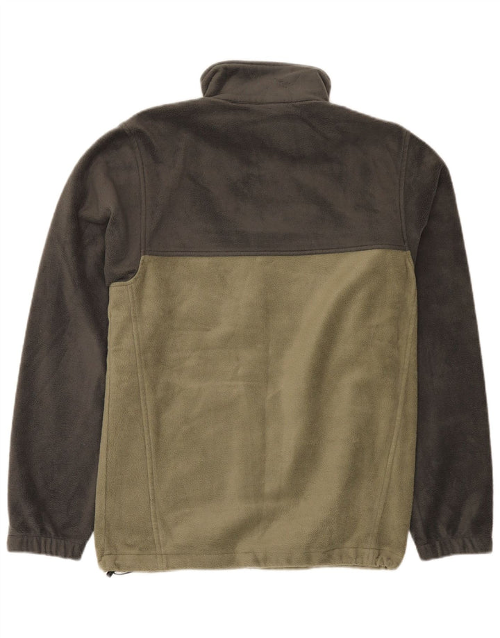 Columbia Ανδρικό Fleece Jacket UK 10 Small Green Colourblock Polyester