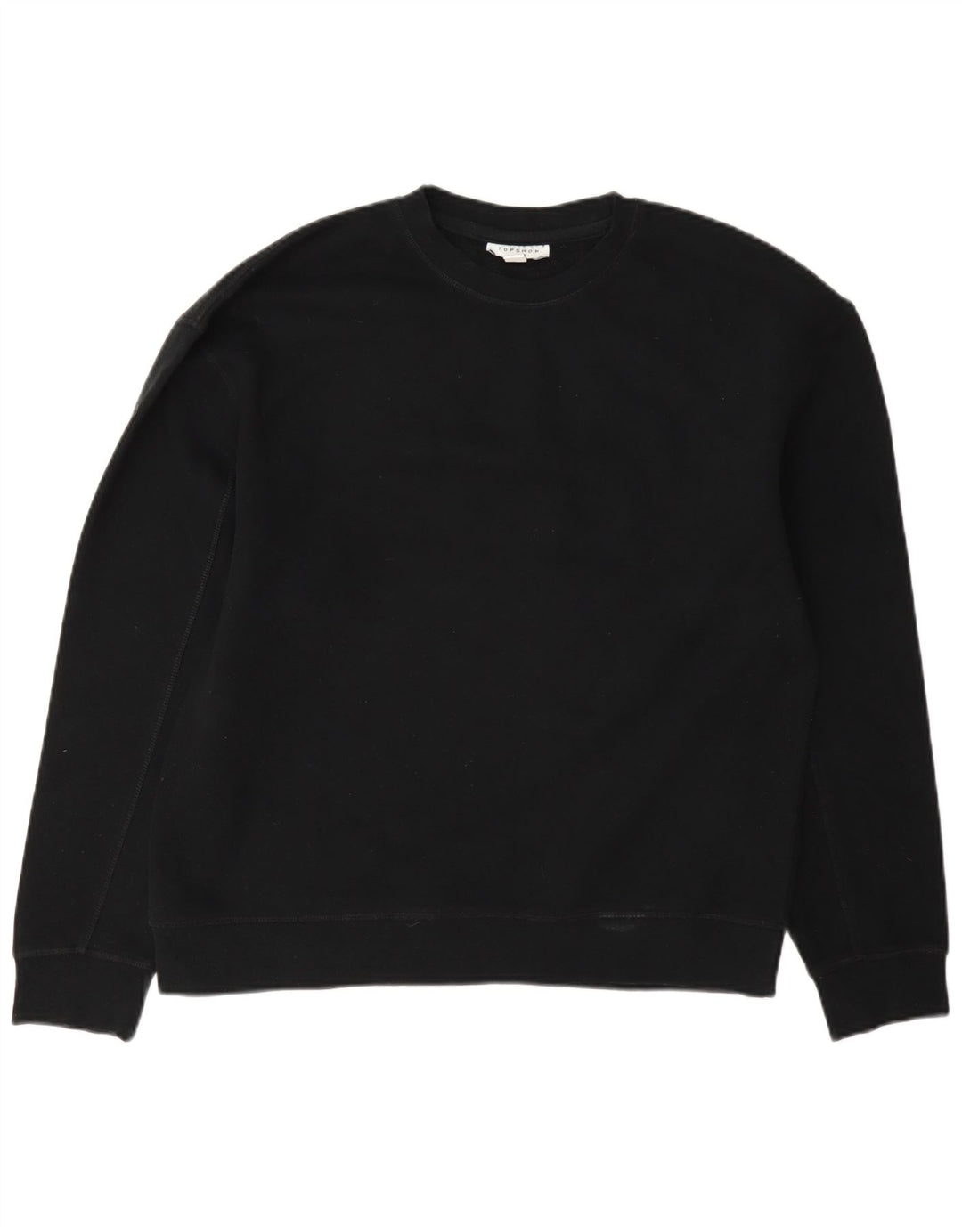 Γυναικείο φούτερ Topshop Oversized Jumper UK 10 Small Black Cotton