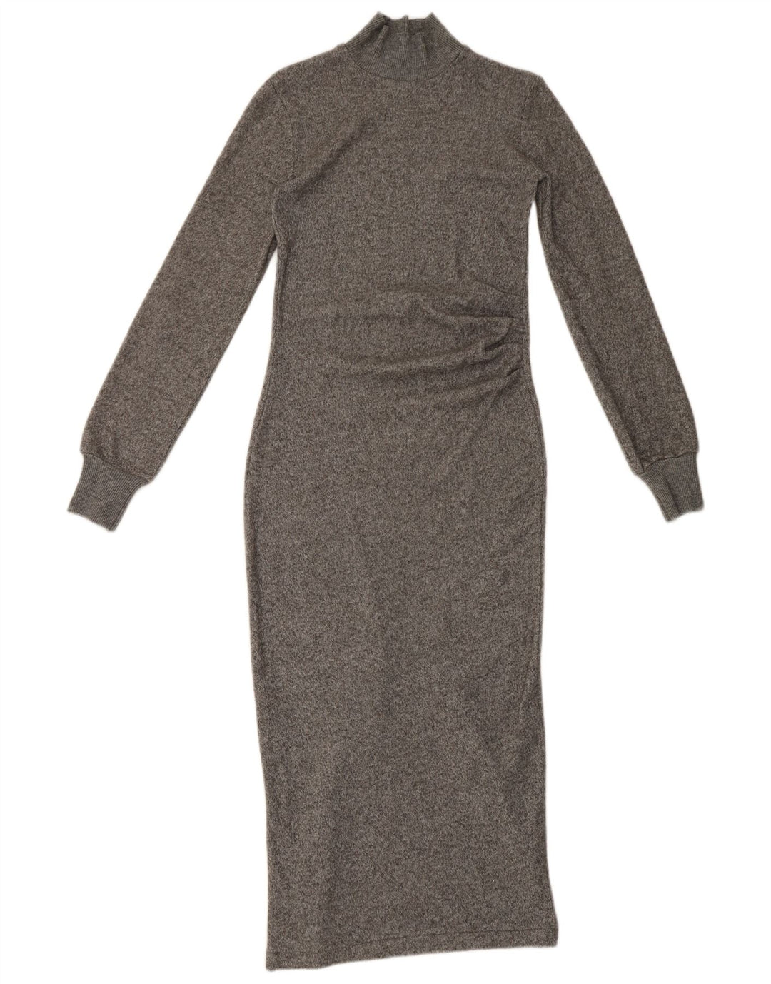 Zara Γυναικείο μακρυμάνικο Maxi Φόρεμα UK 8 Small Grey