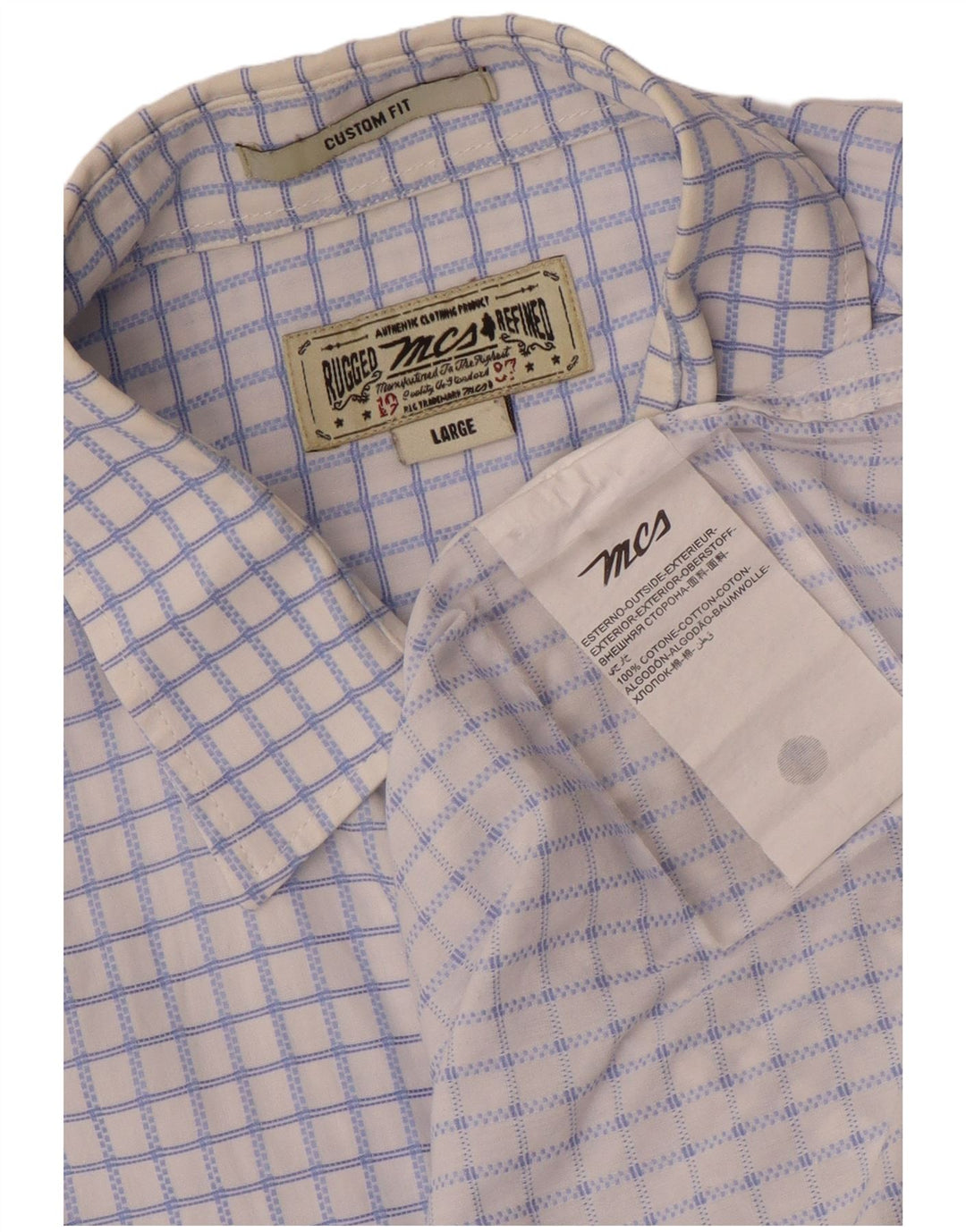 Ανδρικό πουκάμισο Marlboro Classics Custom Fit Μεγάλο μπλε βαμβακερό