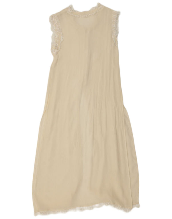 Vintage γυναικείο φόρεμα UK 10 Small Off White
