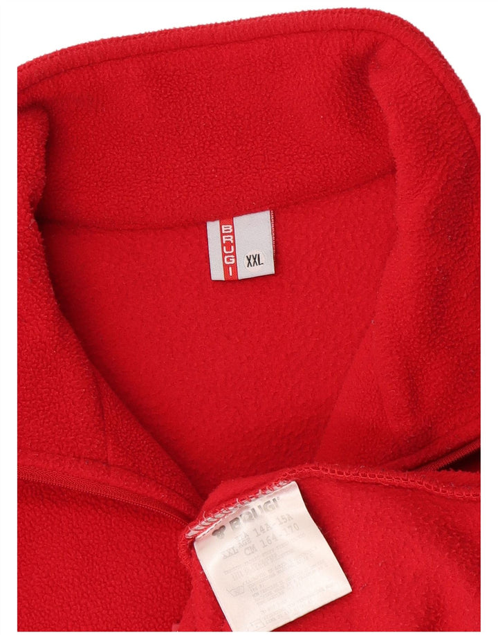 Brugi Γυναικείο φερμουάρ με φερμουάρ Fleece Jumper 2XL κόκκινο πολυεστέρα