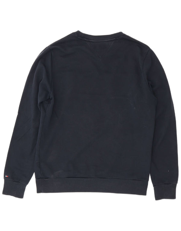 Ανδρική μπλούζα Tommy Hilfiger Jumper Large Navy Blue Colourblock Βαμβακερή