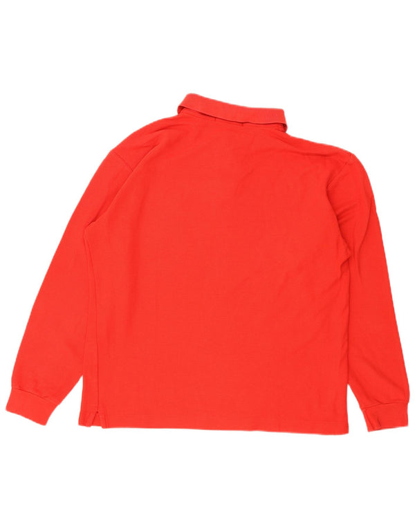 Fila Ανδρικό μακρυμάνικο μπλουζάκι πόλο IT 46 Small κόκκινο