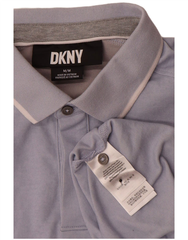 Ανδρικό μπλουζάκι πόλο Dkny, μεσαίο μπλε βαμβακερό