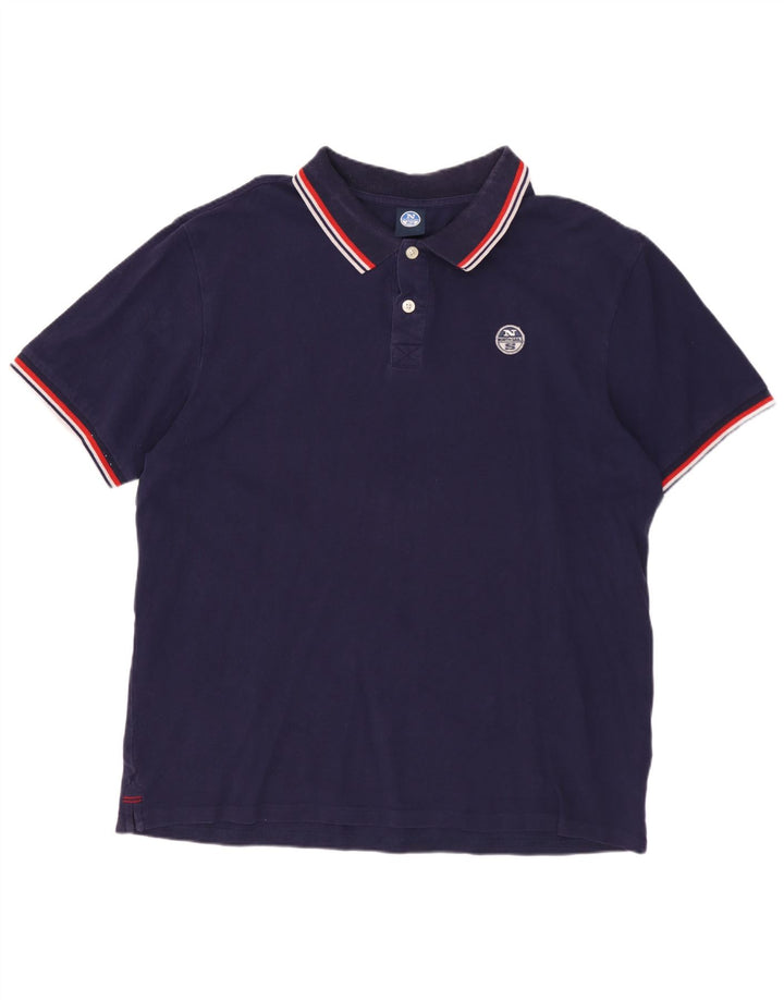 NORTH SAILS Ανδρικό πουκάμισο πόλο XL Navy Blue Cotton