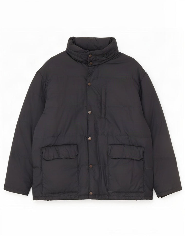 Casucci Ανδρικό μπουφάν με κουκούλα UK 40 Large Navy Blue Polyamide