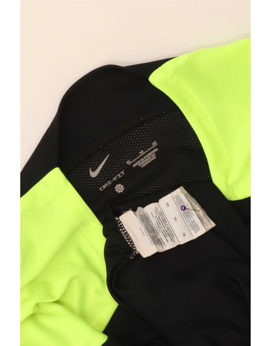 Ανδρικό T-Shirt Nike Dri Fit Top XL Μαύρο Colourblock Πολυεστέρας