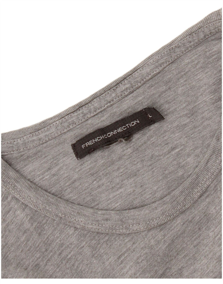 Γυναικείο T-Shirt French Connection Top UK 14 Large Grey