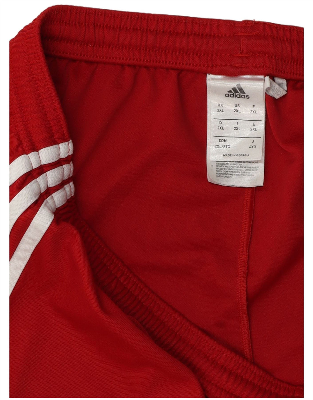 Ανδρικό αθλητικό σορτς Adidas Climalite 2XL κόκκινο πολυεστέρα