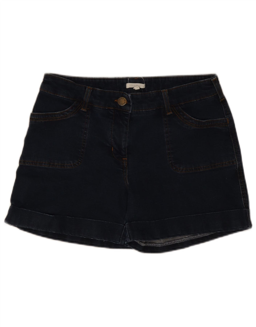 Γυναικείο τζιν σορτς White Stuff UK 12 Medium W30 Navy Blue βαμβακερό