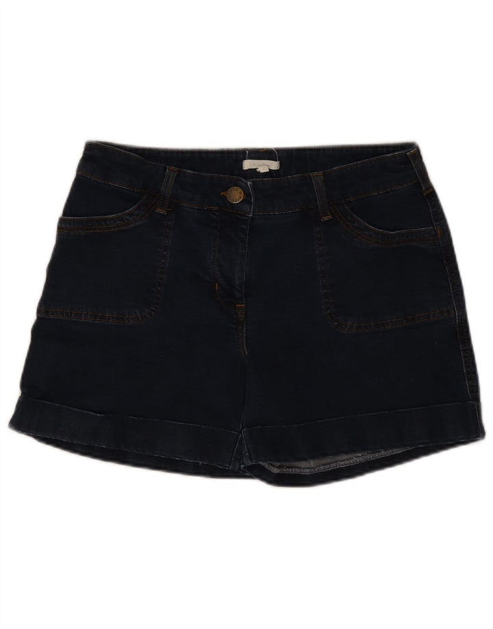 Γυναικείο τζιν σορτς White Stuff UK 12 Medium W30 Navy Blue βαμβακερό