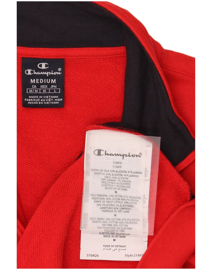 Ανδρική αθλητική φόρμα Champion Top Jacket μεσαίο κόκκινο χρώμα, βαμβακερό