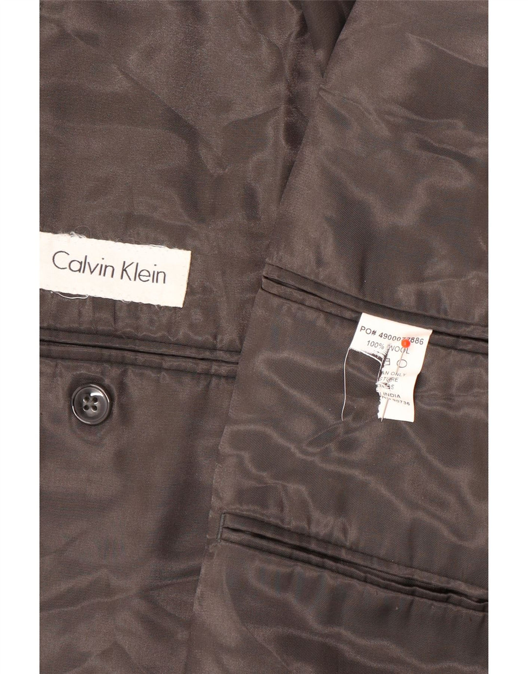 Calvin Klein Ανδρικό σακάκι με 2 κουμπιά UK 40 Large Grey Wool