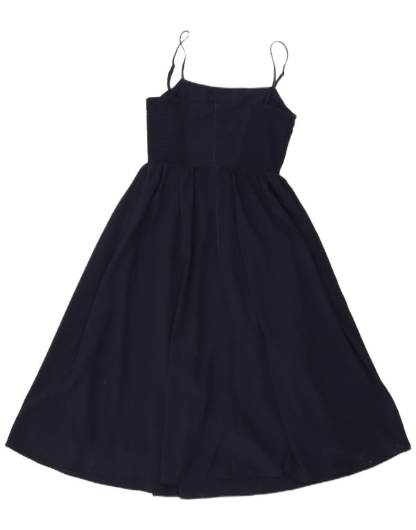 WAREHOUSE Γυναικείο Slip Dress UK 8 Small Navy Blue Polyester