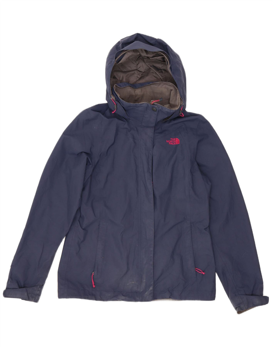 Το North Face γυναικείο μπουφάν βροχής με κουκούλα μεγάλου μεγέθους UK 10 Small Navy Blue