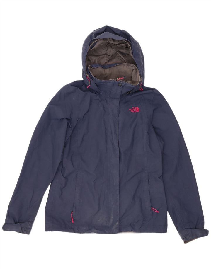 Το North Face γυναικείο μπουφάν βροχής με κουκούλα μεγάλου μεγέθους UK 10 Small Navy Blue