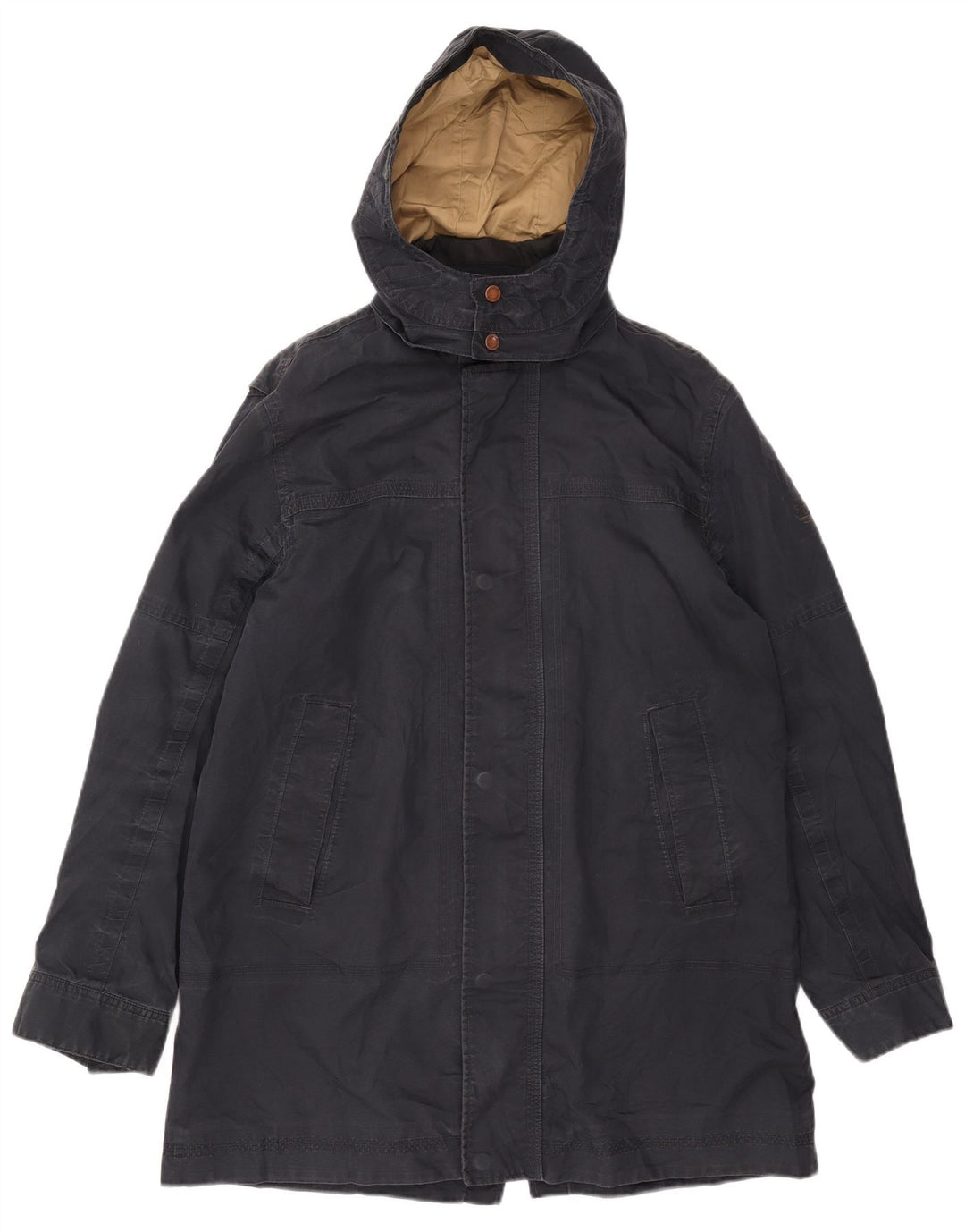 TIMBERLAND Ανδρικό μπουφάν Parka με κουκούλα UK 40 Large Navy Blue Cotton