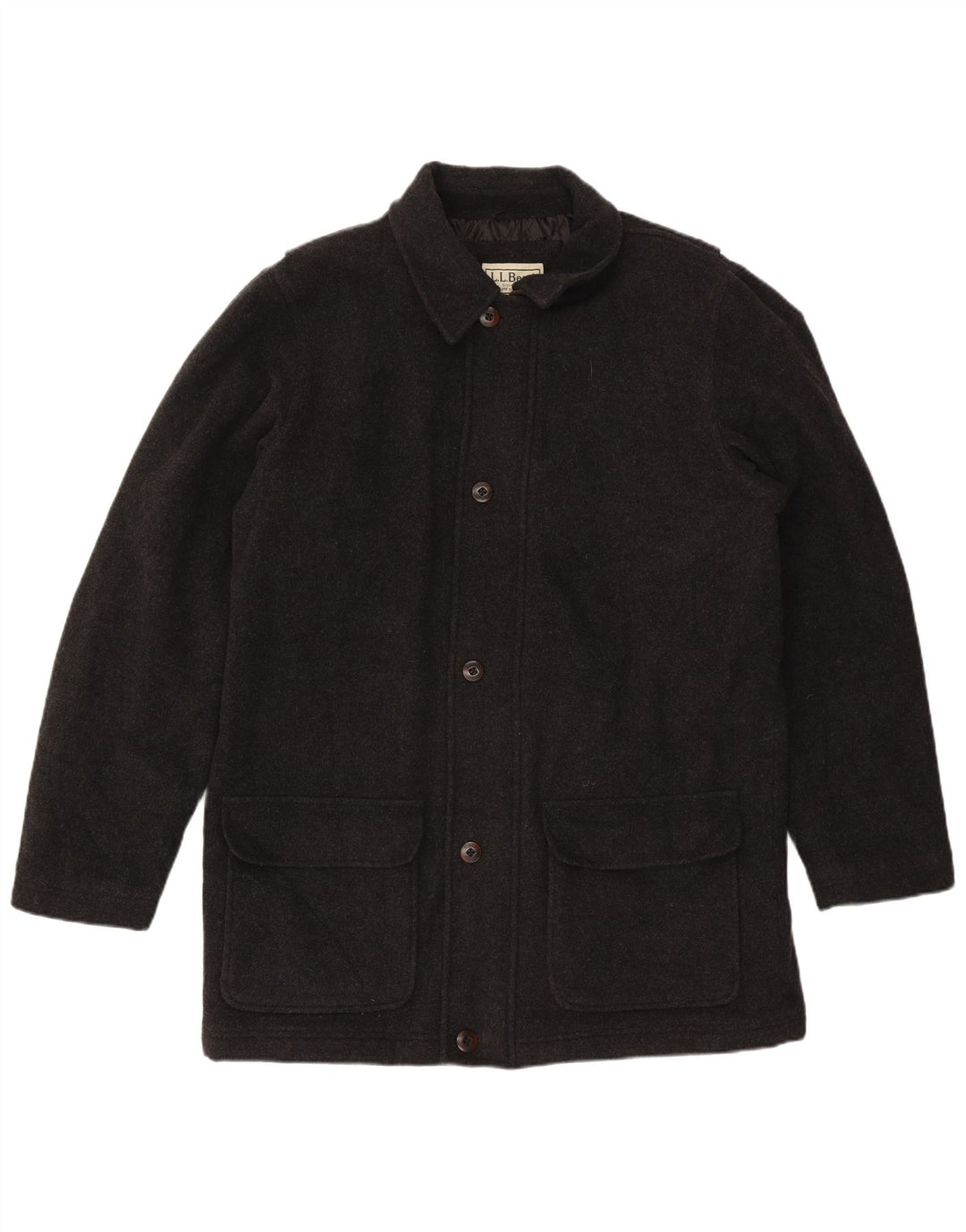 L.L.Bean Ανδρικό Πανωφόρι UK 40 Large Grey Wool