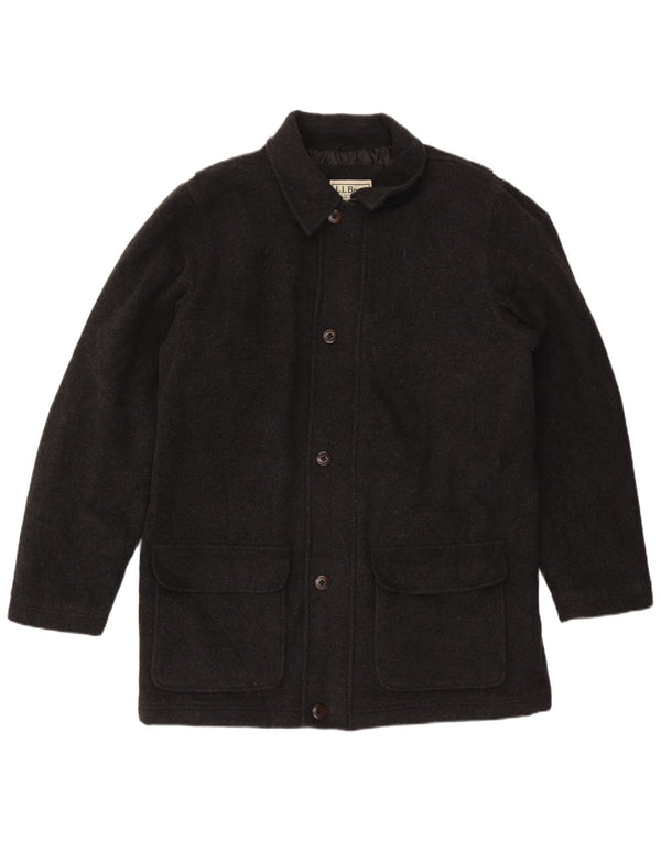 L.L.Bean Ανδρικό Πανωφόρι UK 40 Large Grey Wool