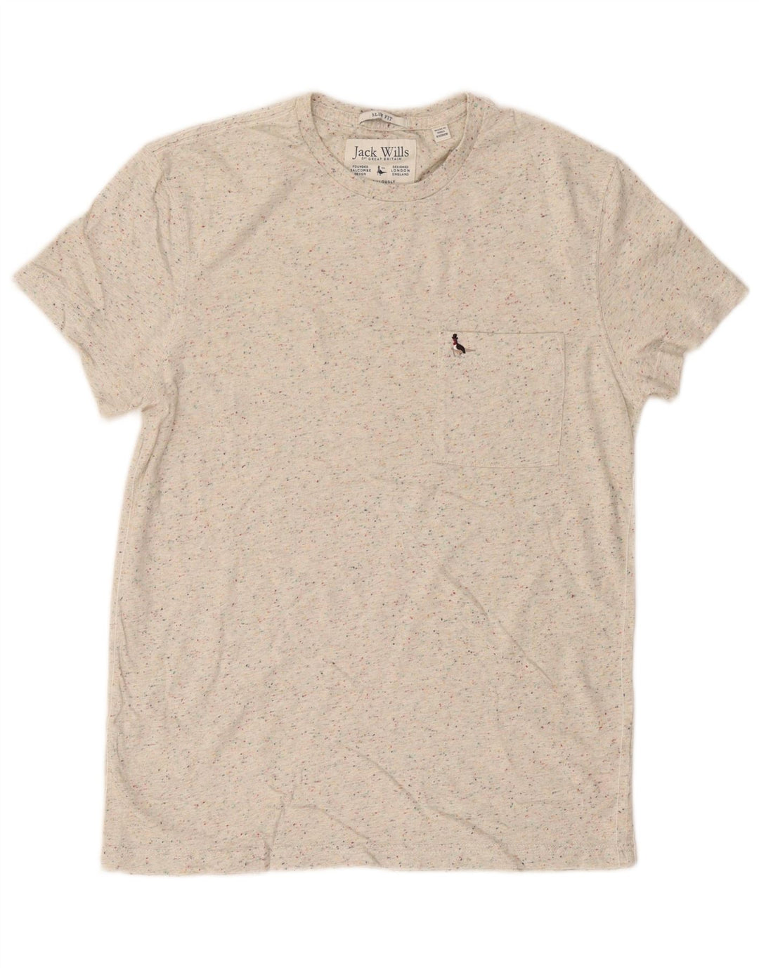 Ανδρικό T-Shirt Jack Wills Top Βαμβακερό μεσαίο μπεζ