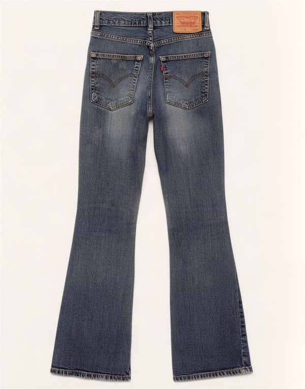 Levi's Womens 525 Flared Jeans W28 L30 Blue Cotton