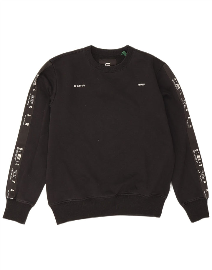 Ανδρικό γραφικό φούτερ G-Star Jumper Μεσαίο μαύρο βαμβακερό