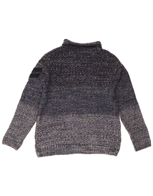 Zara Boys Roll Neck Jumper πουλόβερ 13-14 ετών Navy Blue Colorblock