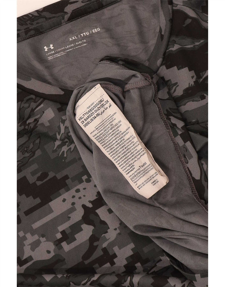 Under Armour Ανδρικό T-Shirt Top 2XL Grey Camouflage Polyester