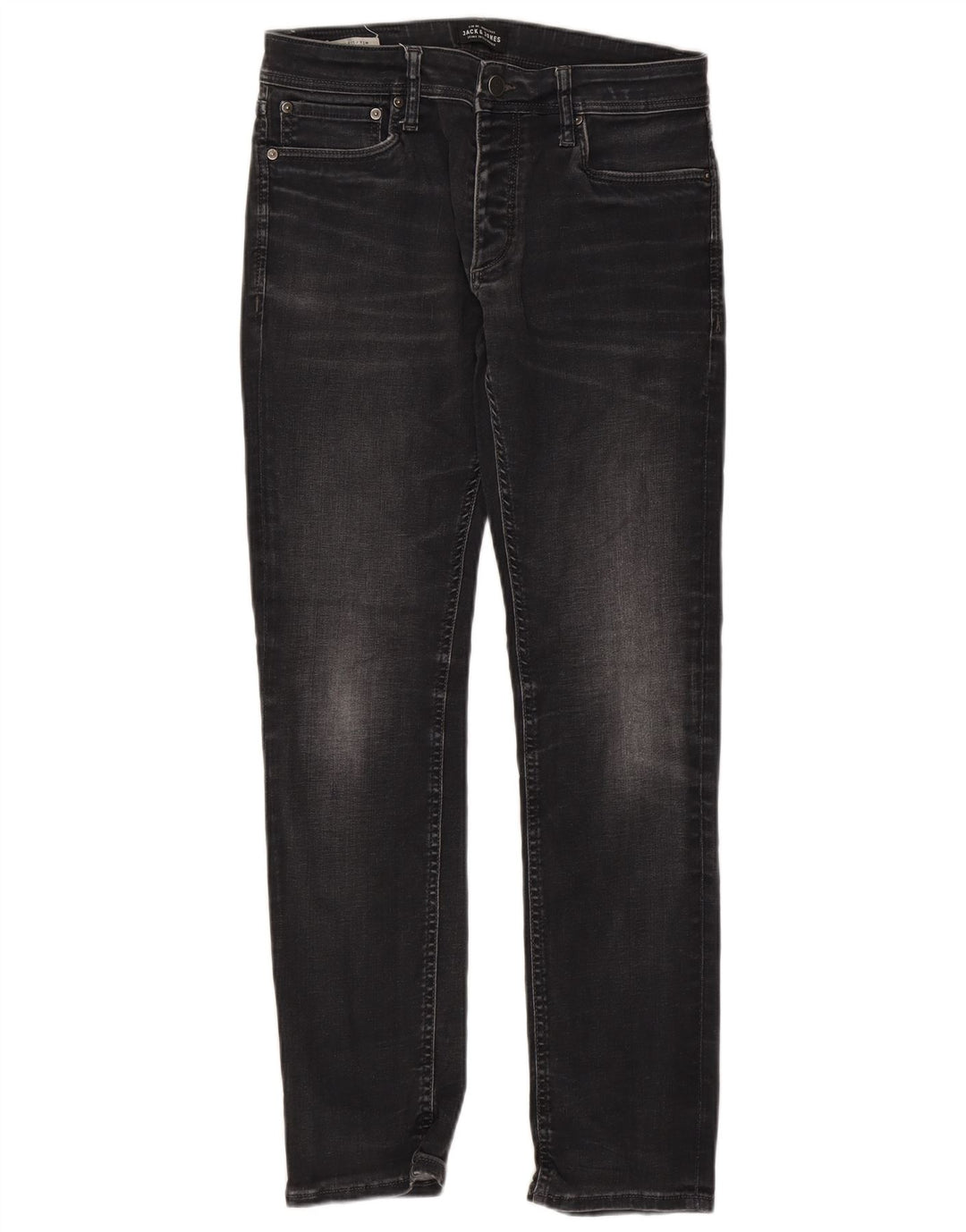 Jack & Jones Ανδρικό Tim Slim Jeans W32 L32 Μαύρο βαμβακερό