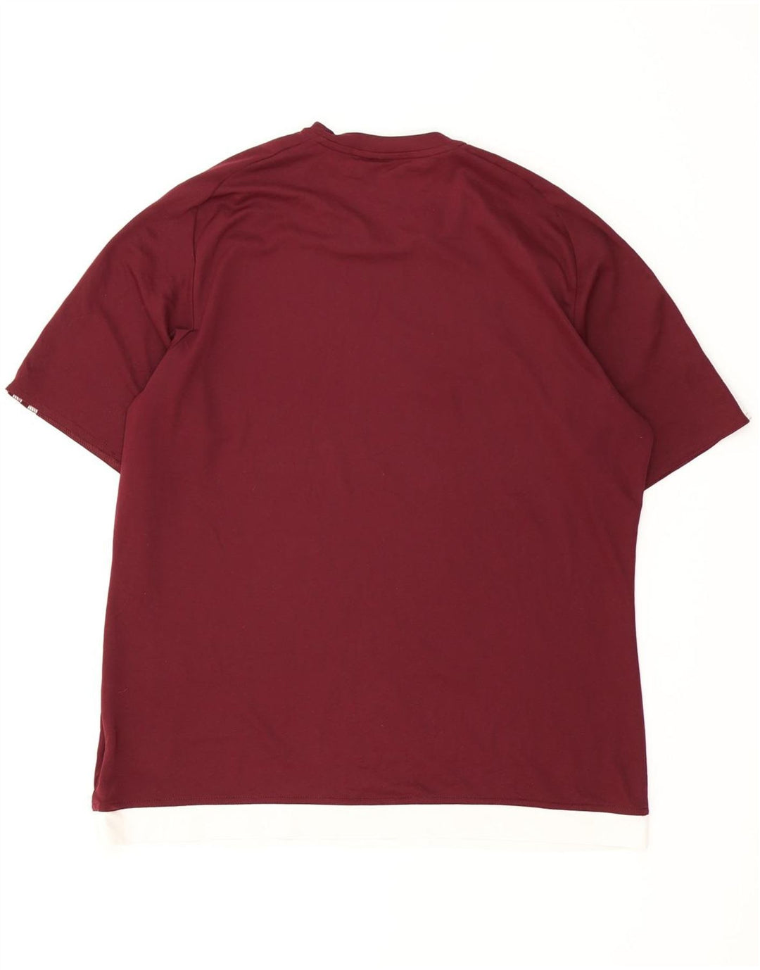 Ανδρικό T-Shirt Climalite Adidas Top Large Maroon Πολυεστέρας