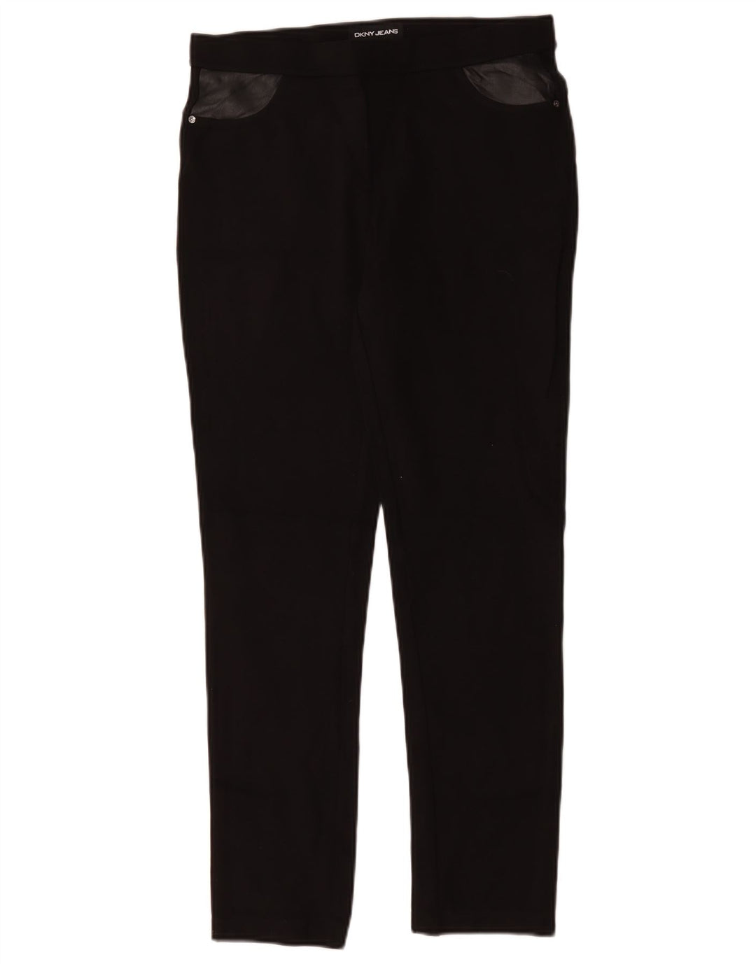 Dkny Γυναικείο Slim Casual Παντελόνι Medium W30 L29 Μαύρο βισκόζη