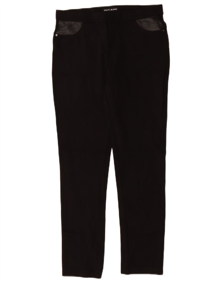 Dkny Γυναικείο Slim Casual Παντελόνι Medium W30 L29 Μαύρο βισκόζη