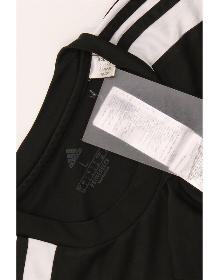 Adidas Ανδρικό T-Shirt Aeroready Top Large Black Colourblock Πολυεστέρας