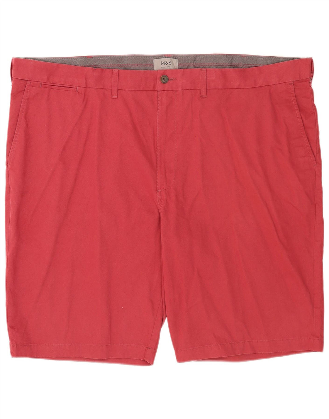 Ανδρικό σορτς Chino Marks & Spencer W48 4XL κόκκινο βαμβακερό