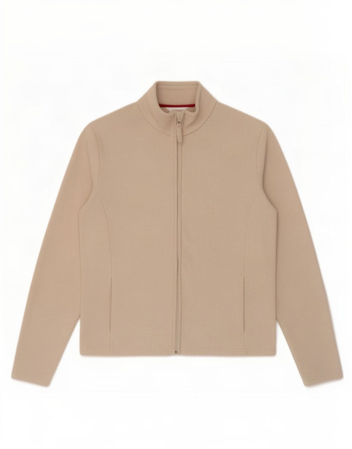 Marks & Spencer Γυναικείο Fleece Jacket UK 12 Medium Beige Polyester
