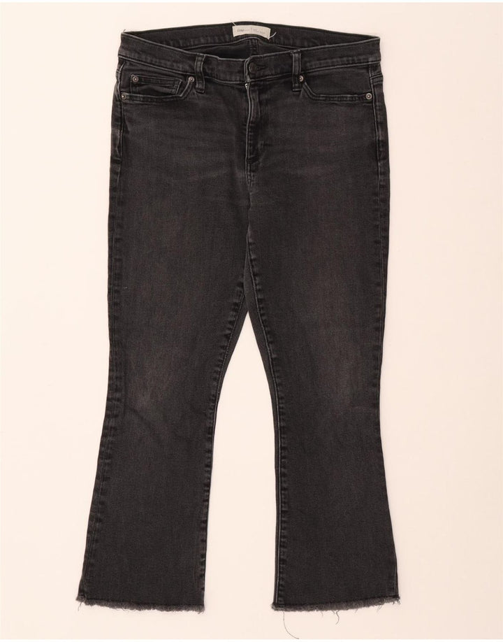 GAP Γυναικείο Kick Regular Fit Cropped Jeans W30 L24 Γκρι βαμβακερό