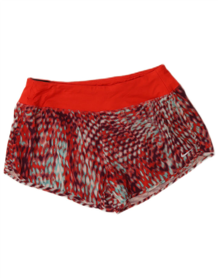 Γυναικείο αθλητικό σορτς Nike Dri Fit UK 14 μεσαίο κόκκινο πολυεστέρας παραλλαγής