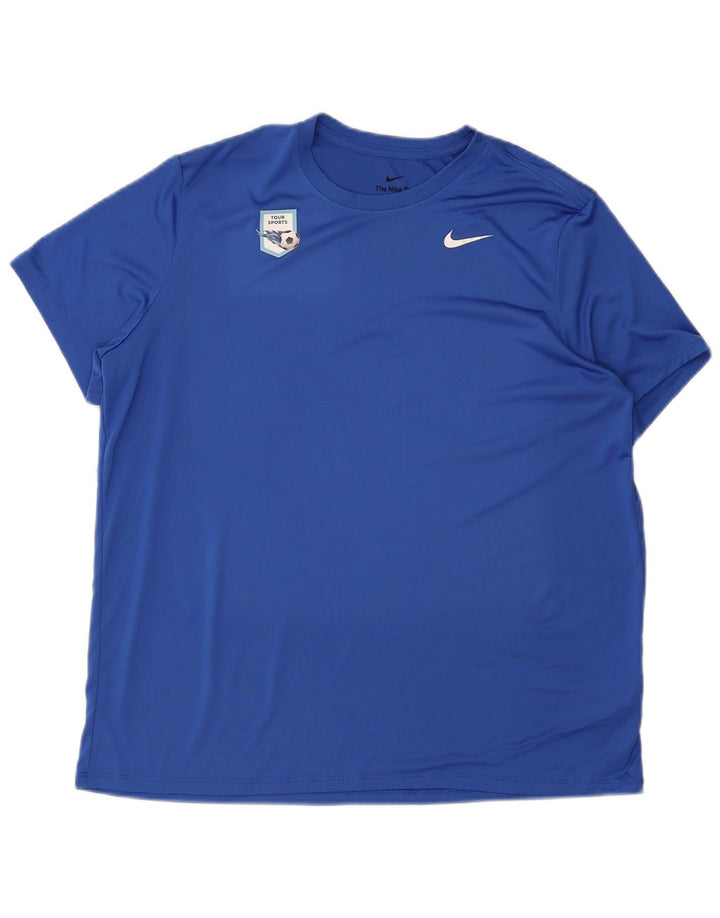 Ανδρικό T-shirt Nike Dri Fit Top XL Blue Polyester
