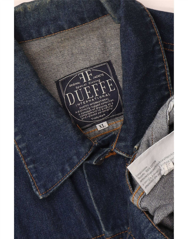 Ανδρικό τζιν μπουφάν Dueffe UK 42 XL Navy Blue Cotton