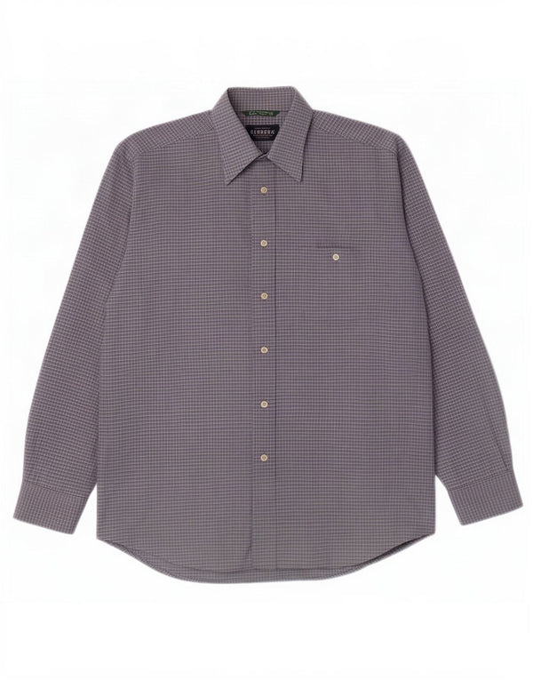 Ανδρικό πουκάμισο Carrera μέγεθος 41/42 Large Blue Check Cotton