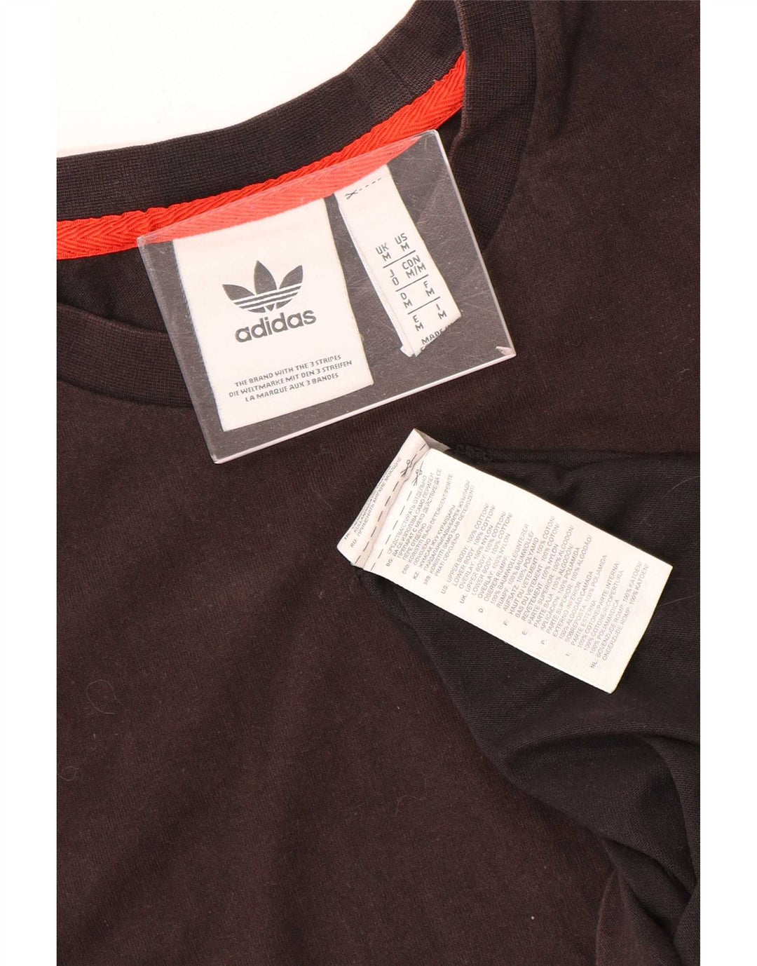 Ανδρικό T-Shirt Adidas Top Medium Black Colourblock Βαμβακερό